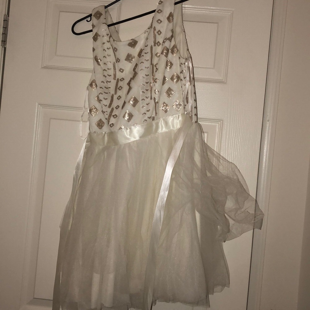 White Sequin dress